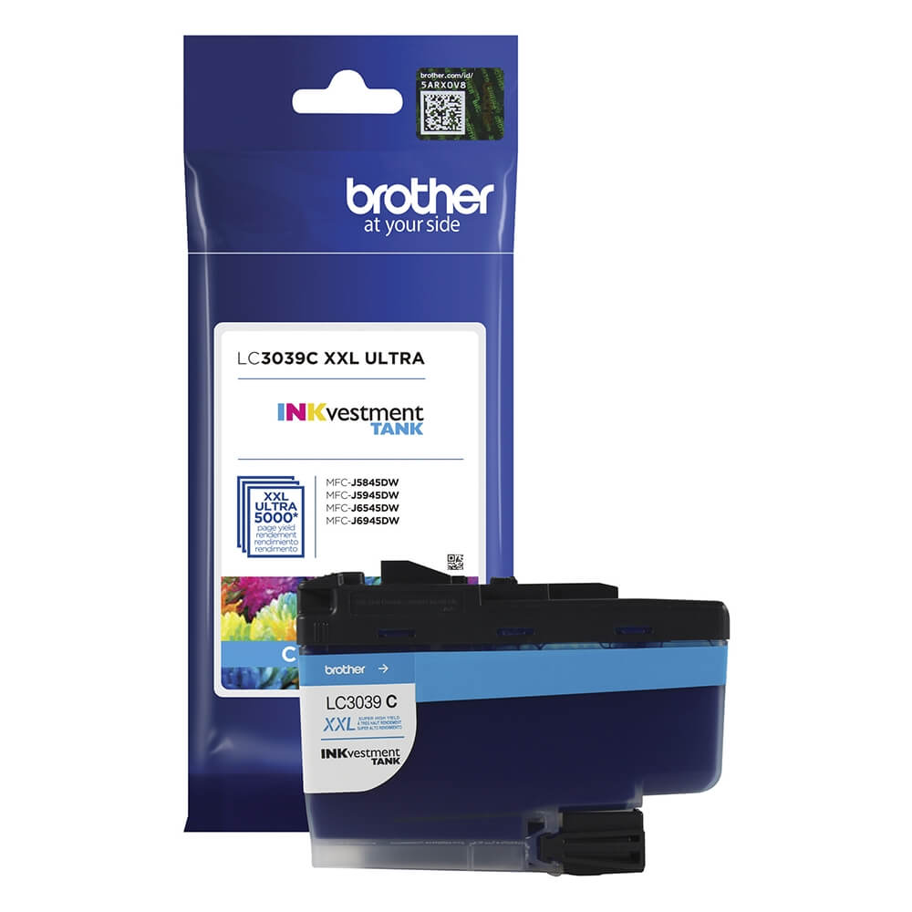 Cartucho de Tinta Brother LC 3039 C Ciano para MFC-J6545DW - Impressorajato